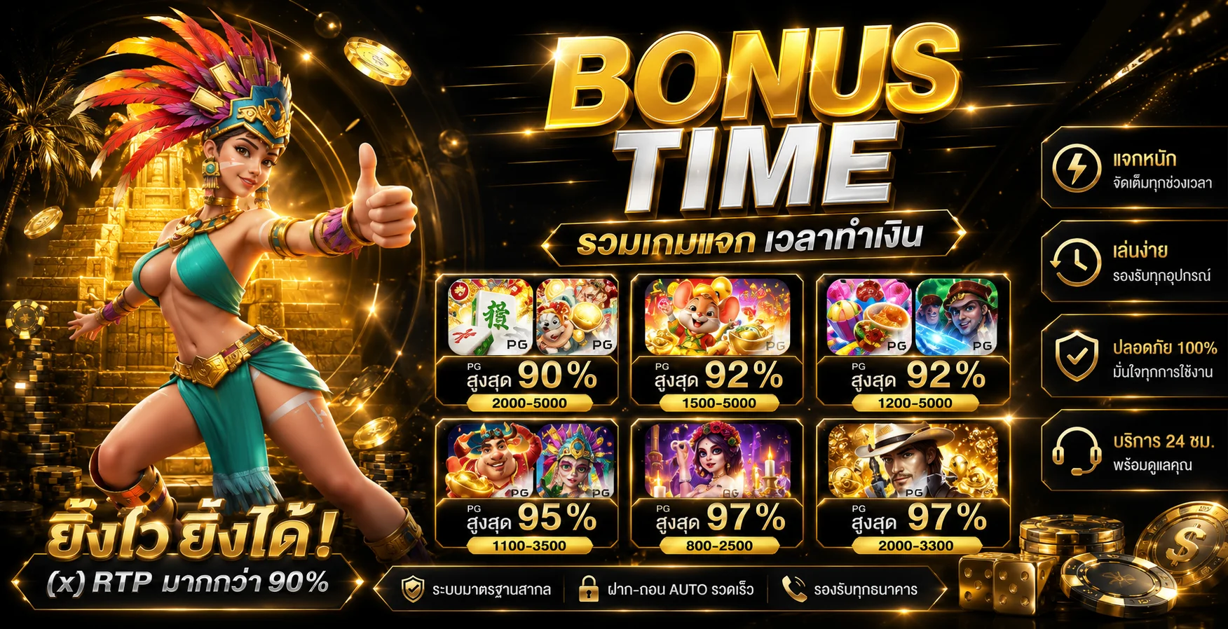 HYBET รวมเกมสล็อต คาสิโน กีฬา หวยออนไลน์ครบวงจร